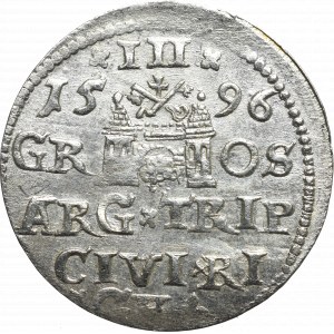 Sigismund III, 3 groschen 1596, Riga