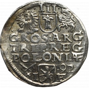 Zygmunt III Waza, Trojak 1592, Poznań - nieopisany