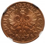 II Republic of Poland, 2 groschen 1938 - NGC MS66 RD