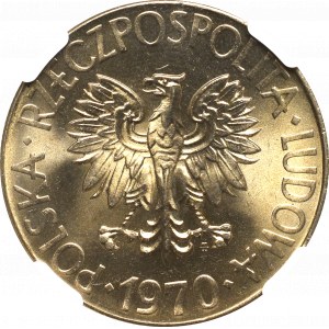 PRL, 10 złotych 1970 Kościuszko - NGC MS65