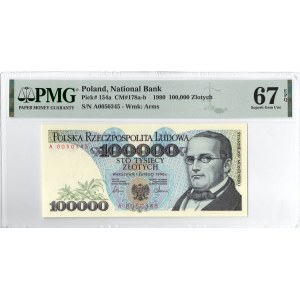 100.000 złotych 1990 A - PMG 67EPQ