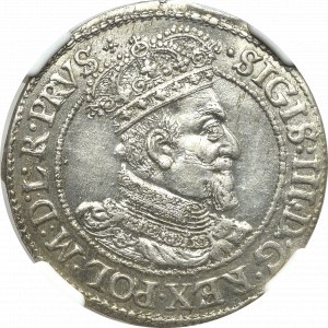 Sigismund III, 18 groschen 1618, Danzig - NGC MS62