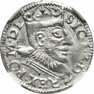 Sigismund III Vasa, 3 groschen 1594, Posen - NGC MS63