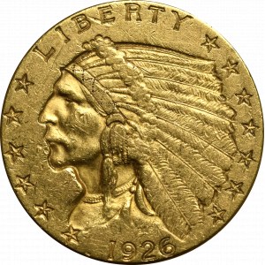 USA, 2-1/2 dollar 1926 - Indian Head