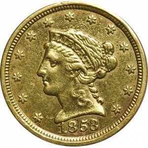 USA, 2-1/2 dollar 1853