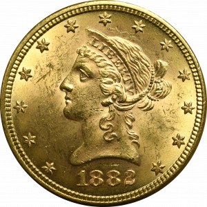 USA, 10 dolarów 1882