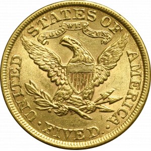 USA, 5 dollars 1899