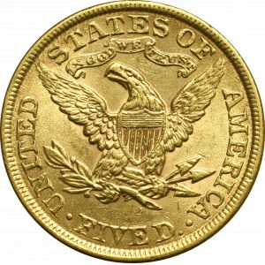 USA, 5 dolarów 1899