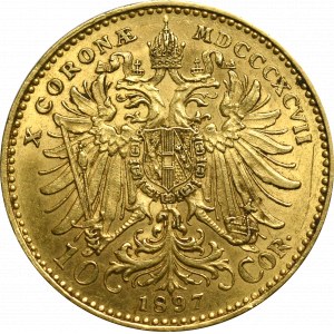 Austro-Hungary, 10 coron 1897