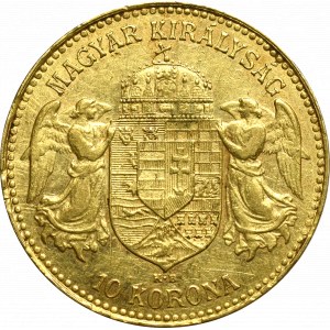 Hungary, Franz Joseph, 10 kronen 1906 KB, Kremnitz