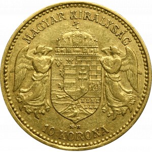 Hungary, Franz Joseph, 10 kronen 1892 KB, Kremnitz