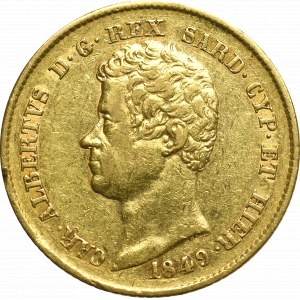 Italy, Sardinia, 20 lira 1849