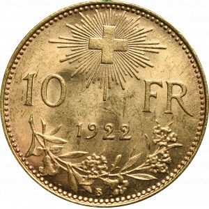 Switzerland, 10 francs 1922