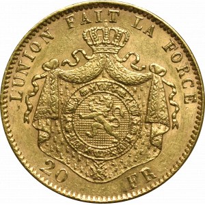 Belgia, 20 franków 1878