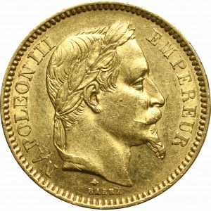 Francja, 20 franków 1861