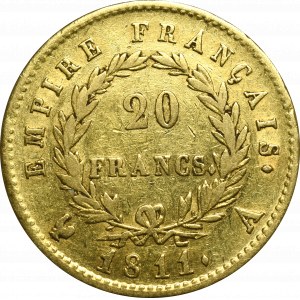Francja, Napoleon I, 20 franków 1811, Paryż