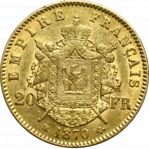 Francja, 20 franków 1870