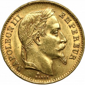 France, 20 francs 1870