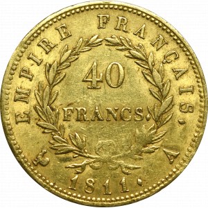 France, Napoleon I Bonaparte, 40 francs 1811