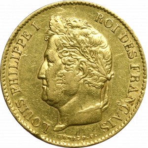 France, Louis Philip, 40 francs 1833
