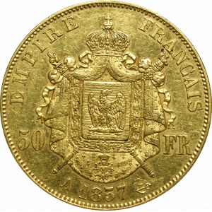 Francja, 50 franków 1857