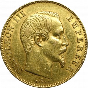 France, 50 francs 1858