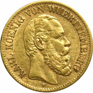 Germany, Wuertemberg, 10 mark 1876