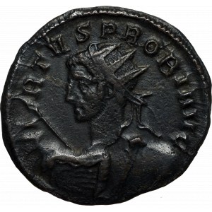 Cesarstwo Rzymskie, Probus, Antoninian Ticinum - rzadkość popiersie heroiczne PAX AVG