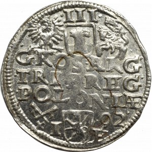 Sigismund III, 3 groschen 1592, Posen