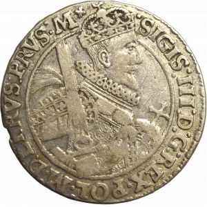 Sigismund III, 18 groschen 1621 PRVS M, Bromberg