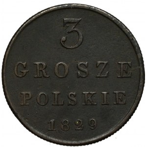 Królestwo Polskie, Mikołaj I, 3 grosze 1829