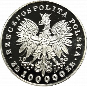 III RP, 100.000 zlotych 1990, Pilsudski