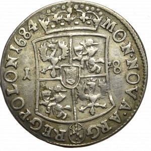 John III Sobieski, 18 groschen 1684, Bromberg