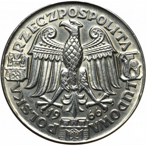 PRL, 100 złotych 1966 Mieszko i Dąbrówka Próba nikiel