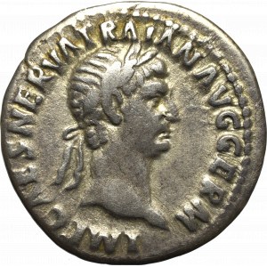 Cesarstwo Rzymskie, Trajan, Denar - PONT MAX TR POT COS II