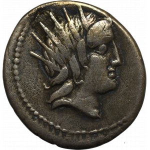 Republika Rzymska, L. Lukrecjusz Trio (74 r. p.n.e), Denar