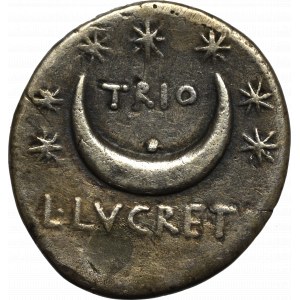 Roman Republic, L. Lucretius Trio, Denarius