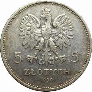 II Republic of Poland, 5 zloty 1930 November uprising