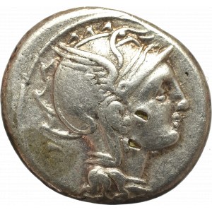 Republika Rzymska, Appius Claudius Pulcher, T. Manilus Mancius i Q. Urbinus (111 r p.n.e), Denar