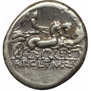 Roman Republic, Appius Claudius Pulcher, T. Manilus Mancius and Q. Urbinus, Denar