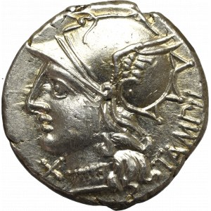 Republika Rzymska, M. Baebius (137 r p.n.e), Denar