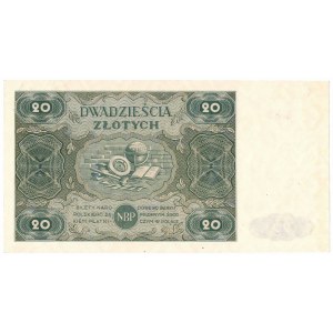 PRL, 20 złotych 1947 D