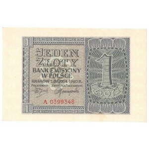 GG, 1 złoty 1940 A