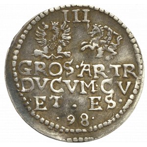 Duchy of Courland, 3 groschen 1598, Mitau