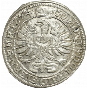 Schlesien, Duchy of Oels, Silvius Friedrich, 6 kreuzer 1674
