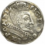 Zygmunt III Waza, Trojak 1599, Wilno - rzadkość ŁABĘDŹ