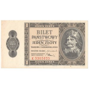 II Republic of Poland, 1 zloty 1938 K