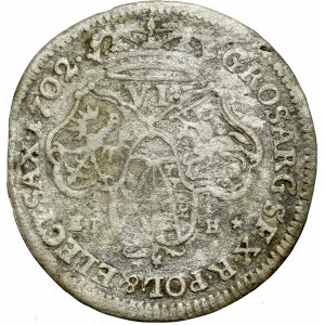 Germany, Saxony, Friedrich August I, 6 groschen 1702, Leipzig