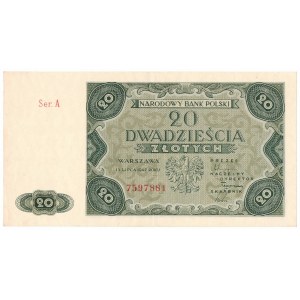 PRL, 20 złotych 1946 A