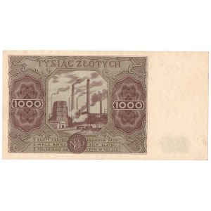 PRL, 1000 złotych 1947 D